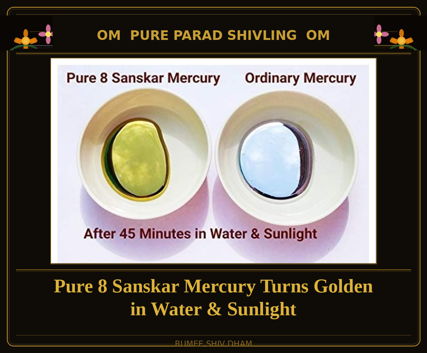 PARAD SHIVLING: 50 GRAMS